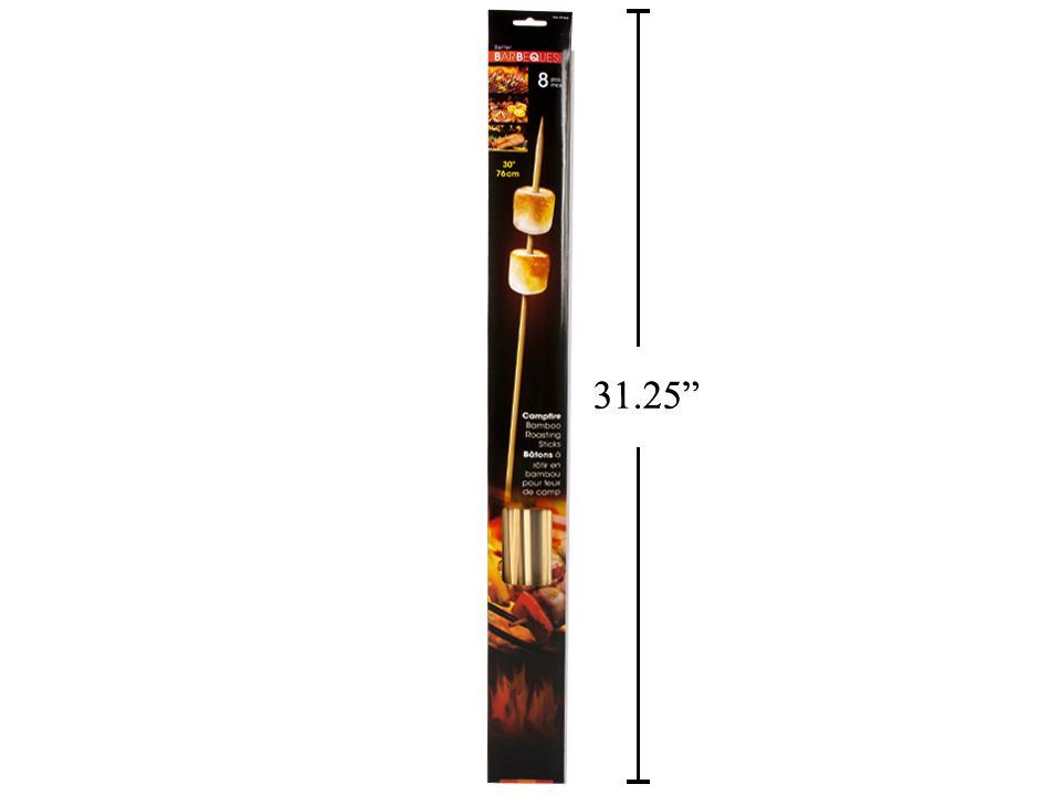 BBQ 30" 8pk Bamboo S'more Sticks