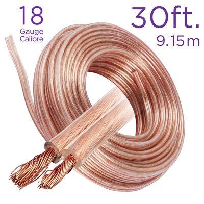 30 Ft. 18 AWG Speaker Wire
