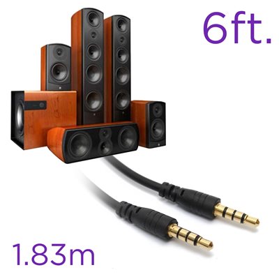 6 Ft. 3.5mm Plug Audio Cable