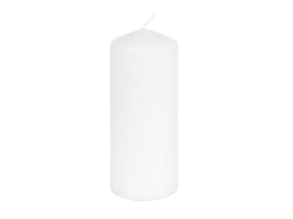 Radiance 8-Inch White Unscented Pillar Candle, 110 Hours