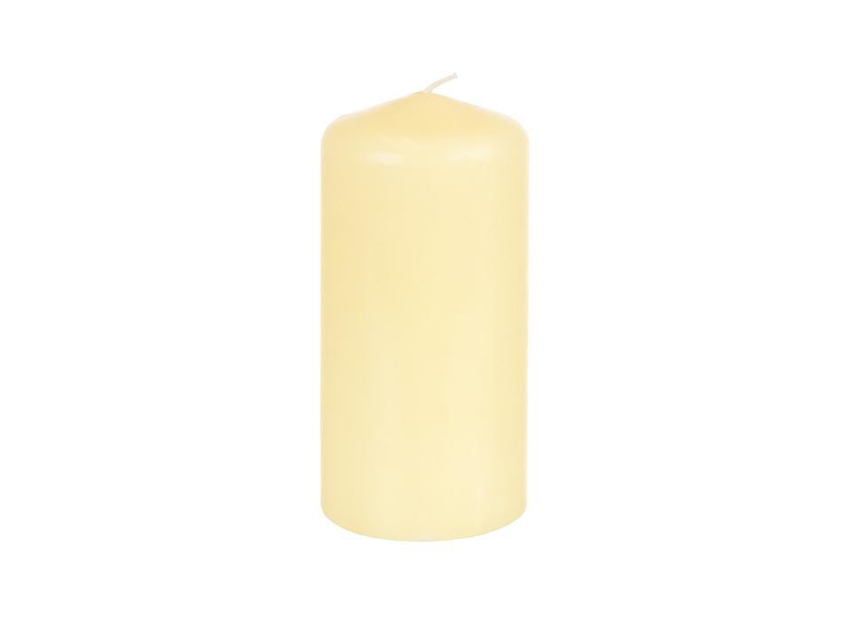 Radiance 8-Inch Ivory Unscented Pillar Candle with 110 Hours Burn Time