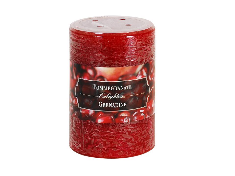 Enlighten 4-Inch Scented Pile Pomegranate