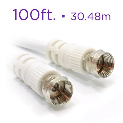 Coaxial Cable RG6; 100 Ft.