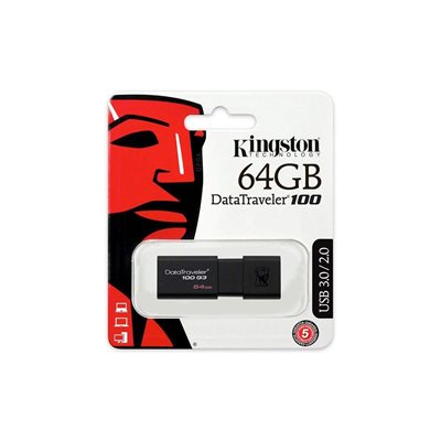 Kingston 64GB USB 3.2 Gen 1 DataTraveler Exodia in Black and Teal
