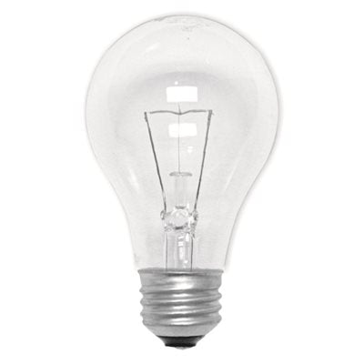 RCA Rough Service A19 100W Clear Light Bulb