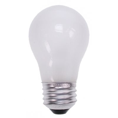 RCA A15 Frosted Appliance Bulb, 120V, 40W