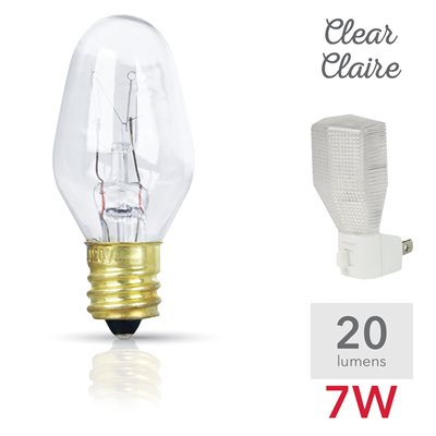 Clear Replacement Night Bulbs, Set of 4