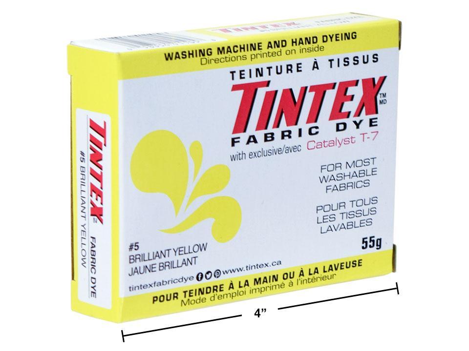 Tintex Brilliant Yellow Fabric Dye, 55g.