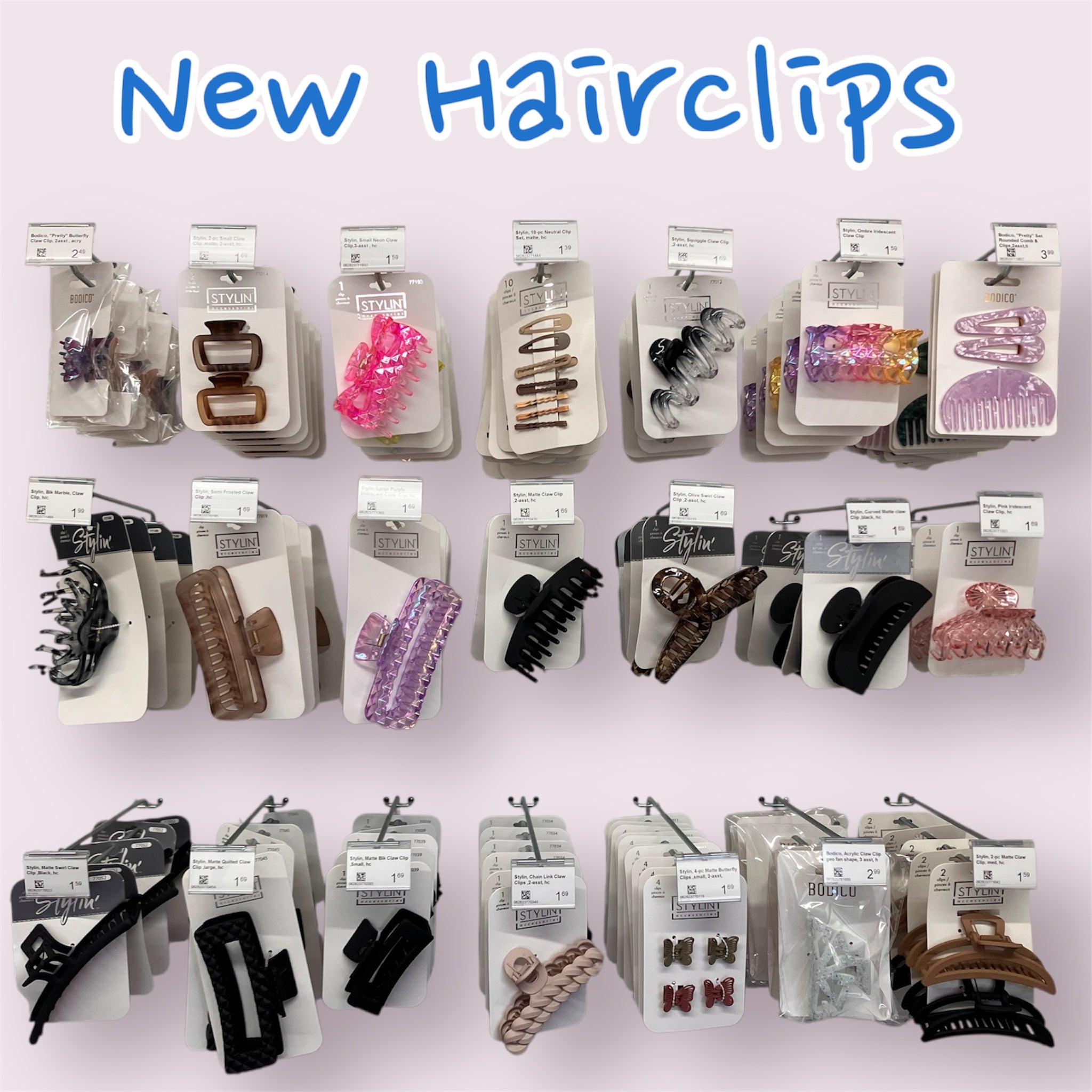 New Hairclips instock