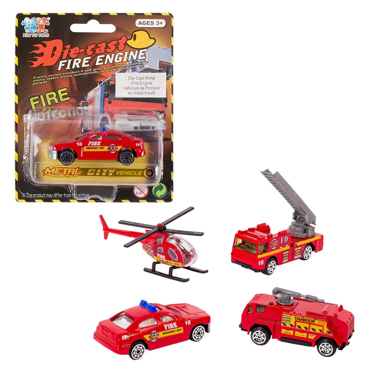 Die-Cast Metal Fire Engine Toy