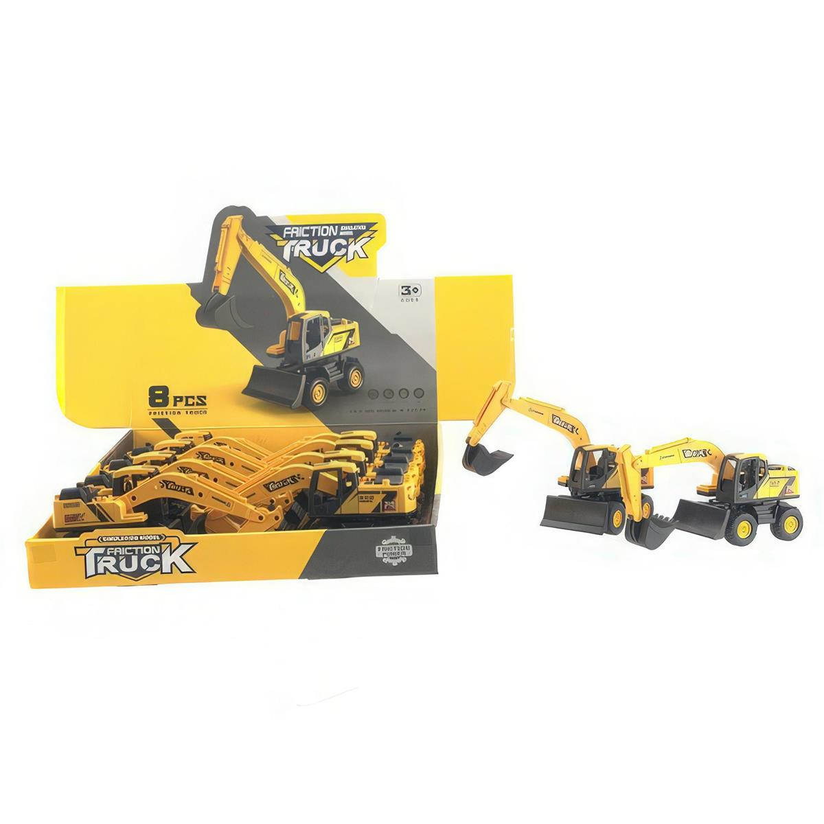 8" Friction Excavator Toy