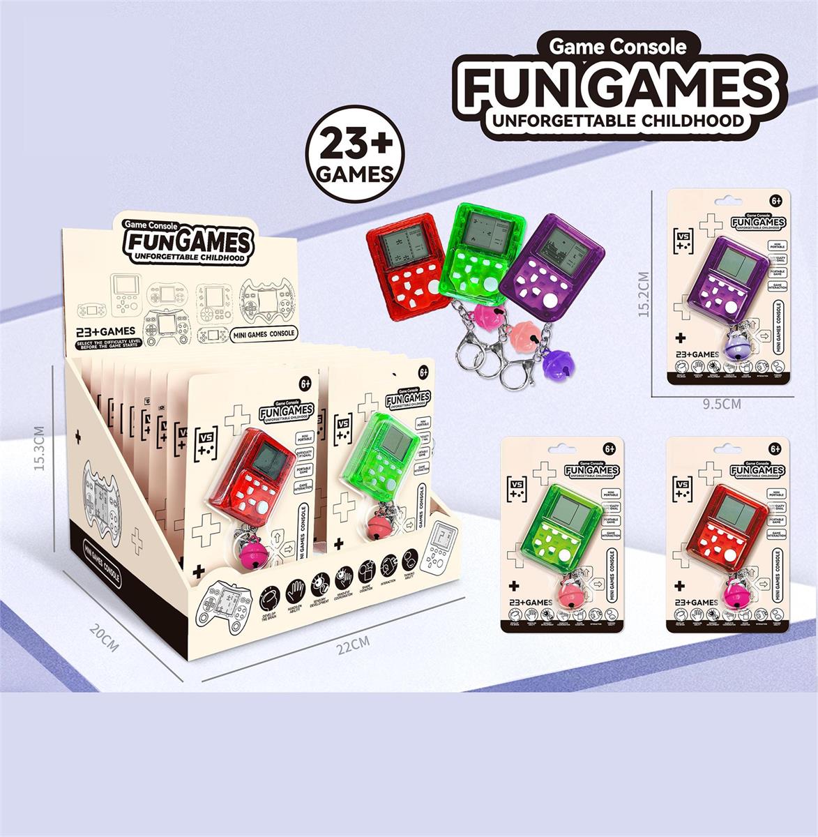 Mini Block Puzzle Game Keychain