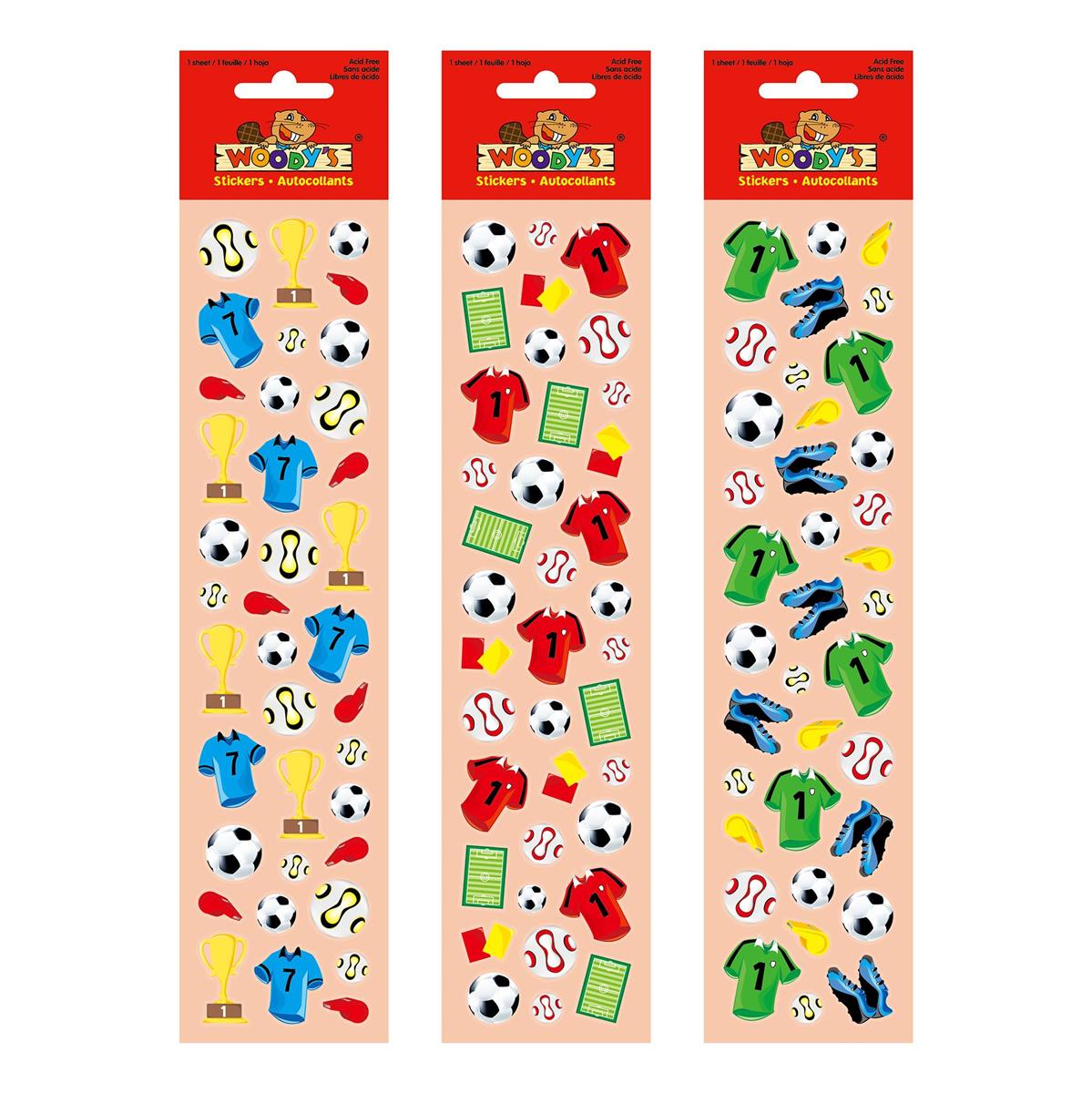 Woody’s Holographic Soccer Stickers