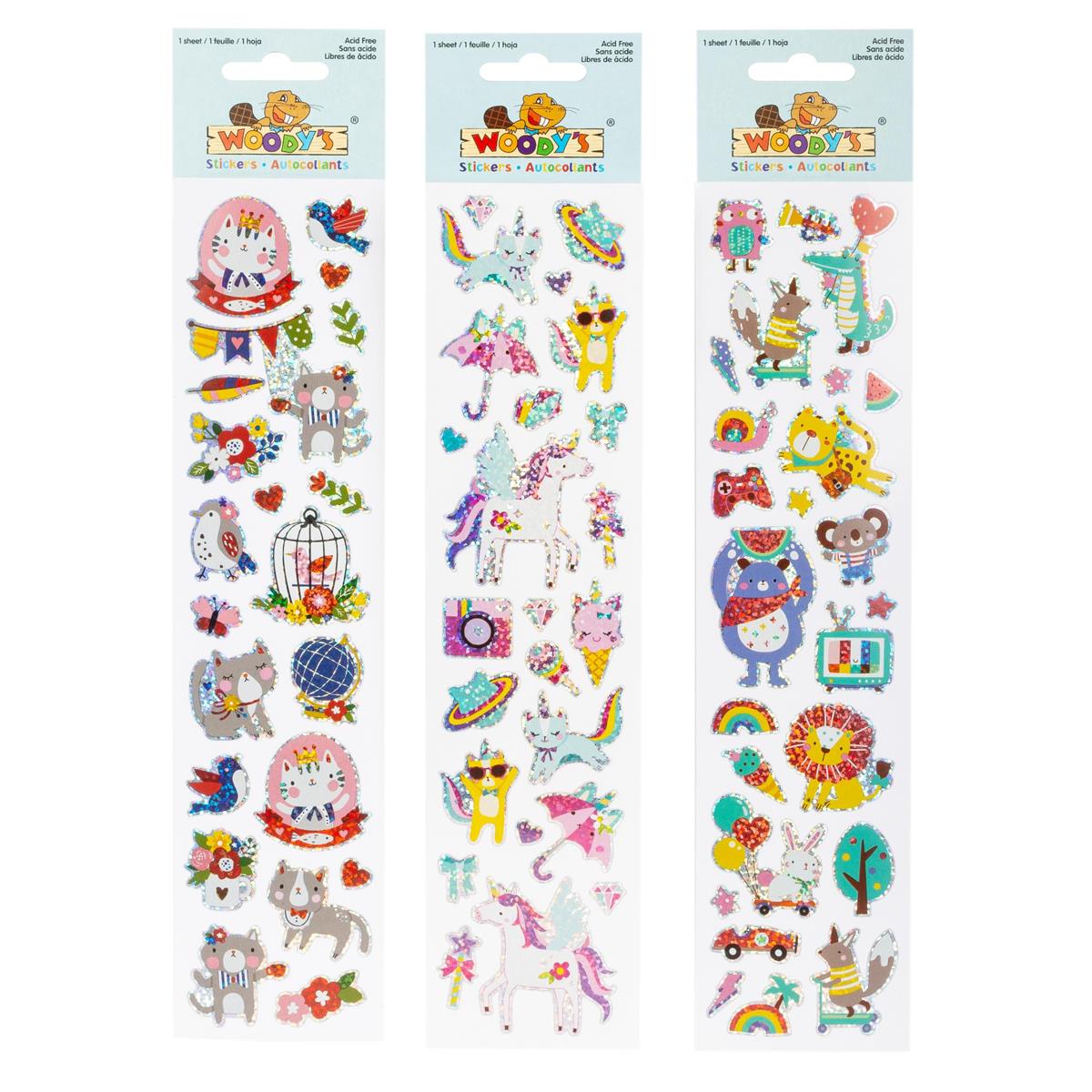 Woody’s Animal & Unicorn Stickers