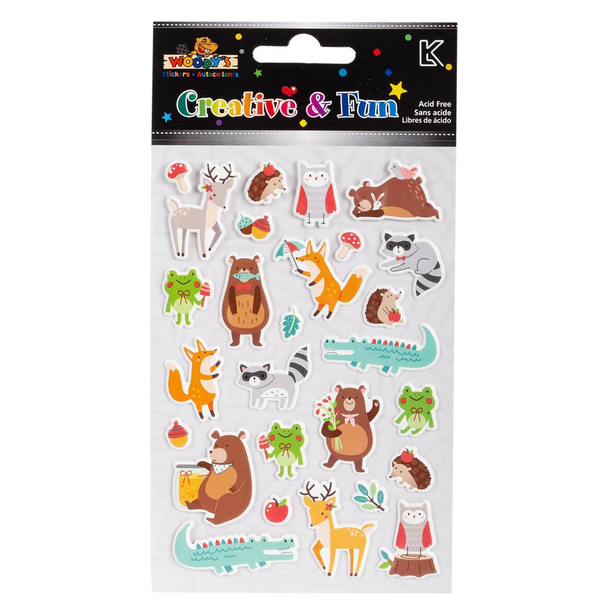 Woody’s Forest Fun Stickers 4" x 6"