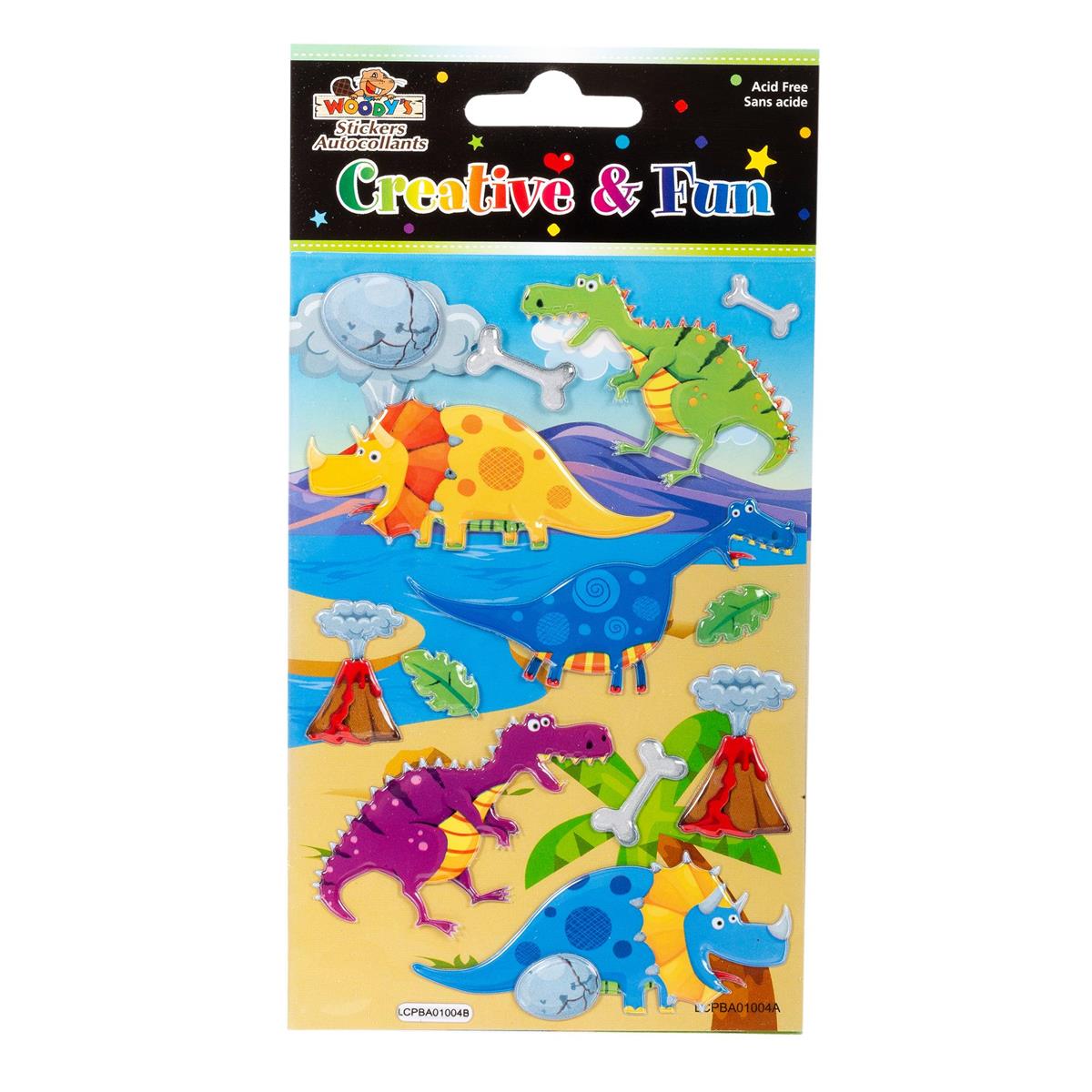 Woody’s Dinosaur Sticker Play Set, 4" x 6"