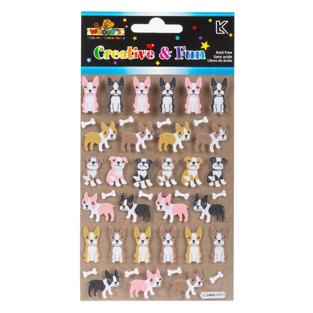 Woody's Doggie Felt Stickers