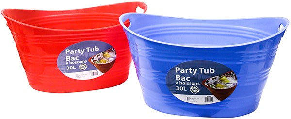 Oval Party Tub, 20 x 16 x 11 in