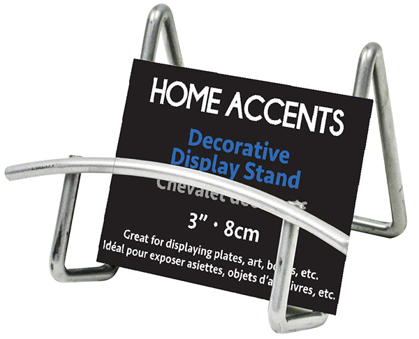 3-Inch Silver Easel Display Stand