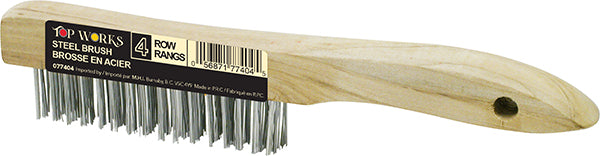 6-Inch Steel Wire Brush, 4-Row