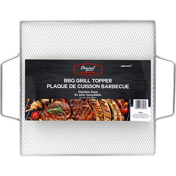 Stainless Steel Square Grill Topper, 12 x 12 in