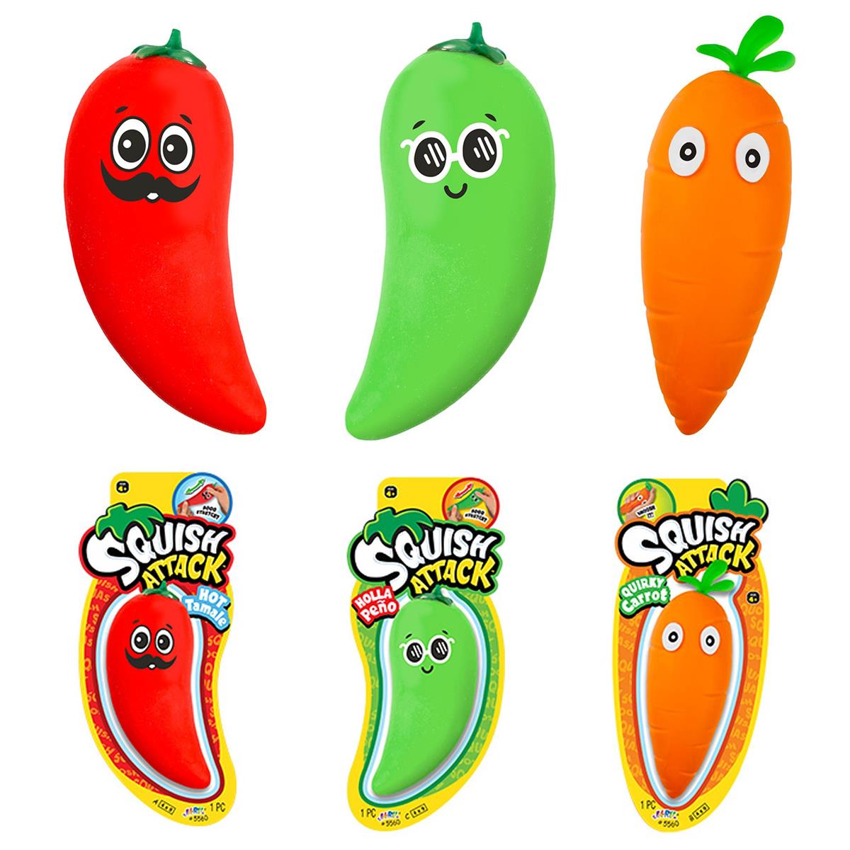 Stretchy Veggie Squish Toy