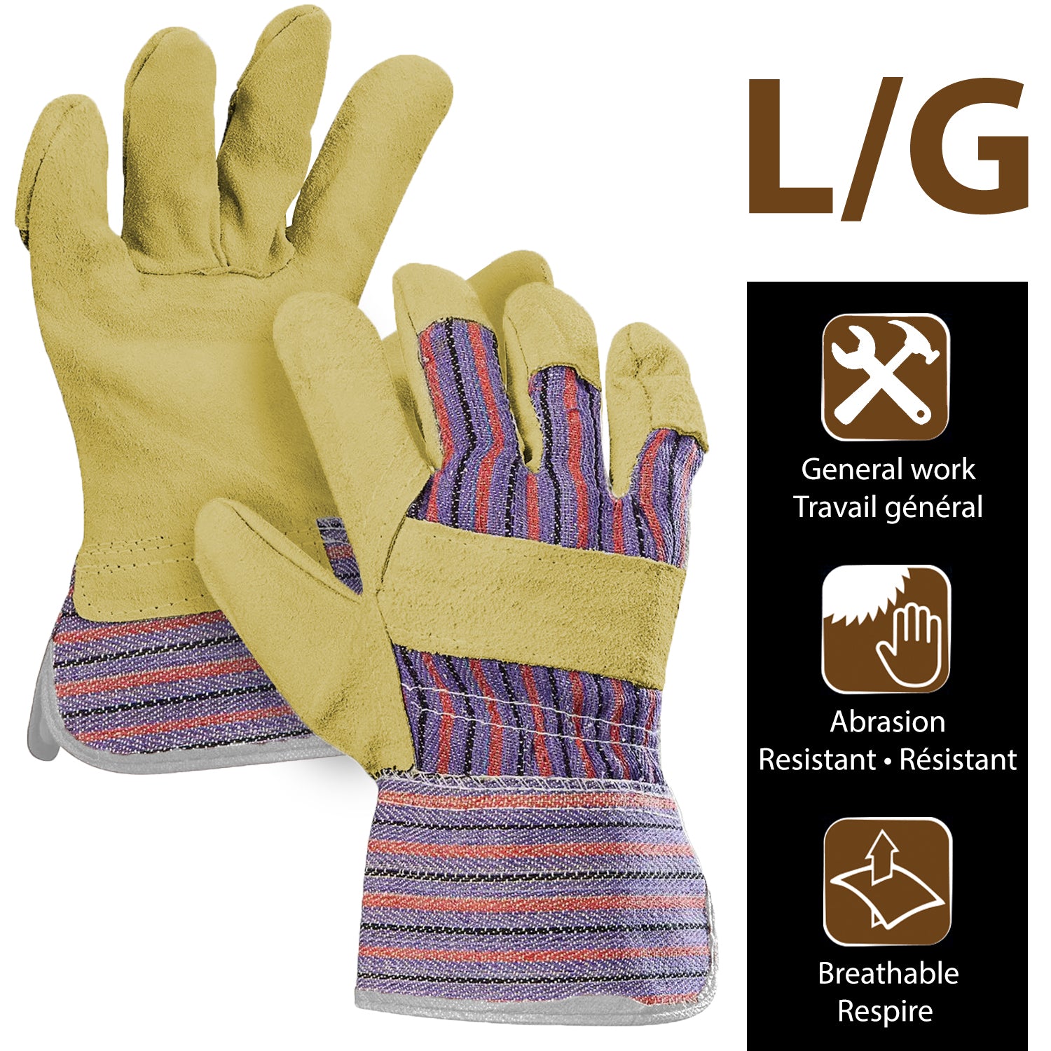 Mirage Leather Work Gloves 10 in