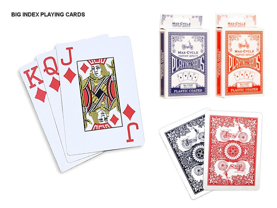 Max.C Large Index Poker Size Playing Cards