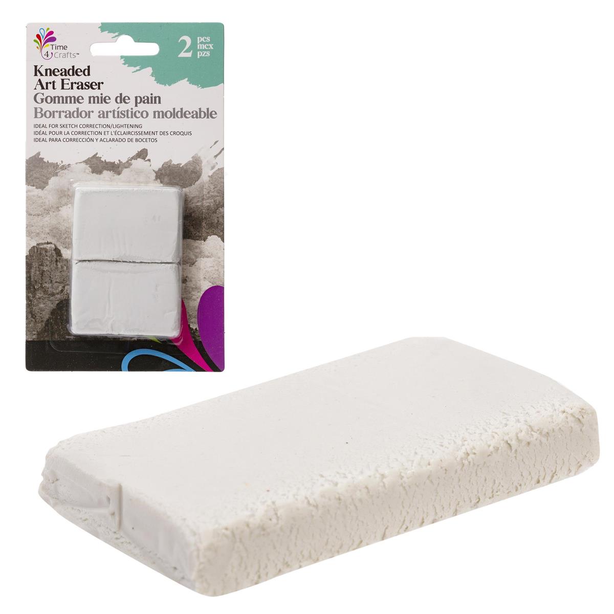 Kneaded Art Eraser, 2-pc, 4.8x3.2x0.5cm