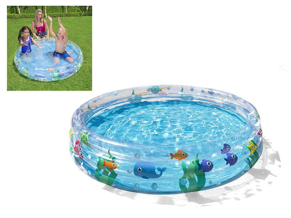 60" Inflatable 3-Rings Pool - Ocean Life Design
