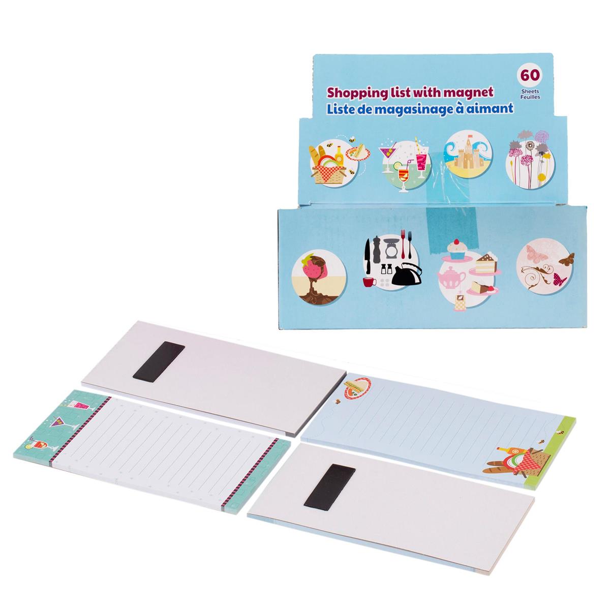 Shopping List with Magnets, 60-Sheet