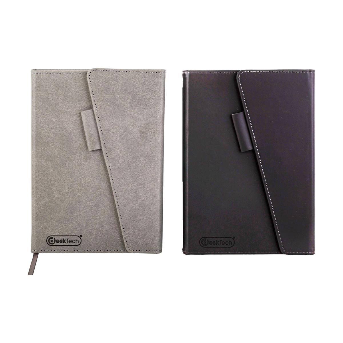 6" x 8" Ruled Notebook with Magnetic Closure and Pen Holder, 128 Sheets, Assorted Colors