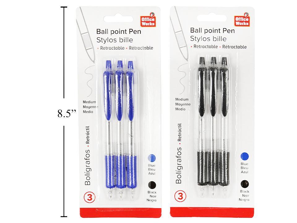 3-Pc Retractable Pens