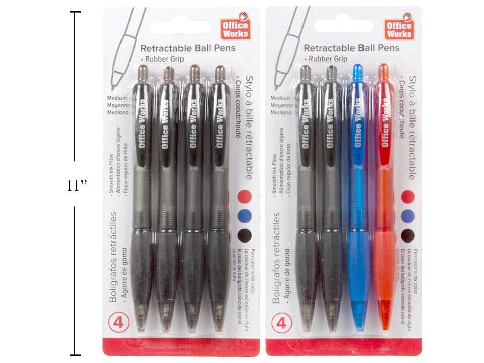 4-Pc Retractable Ballpen Set