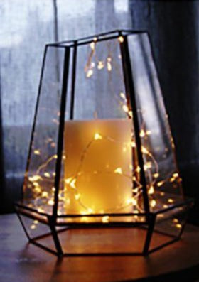 Deco L. Starry String Lights with 20 LED, Timer, Submersible, Warm White