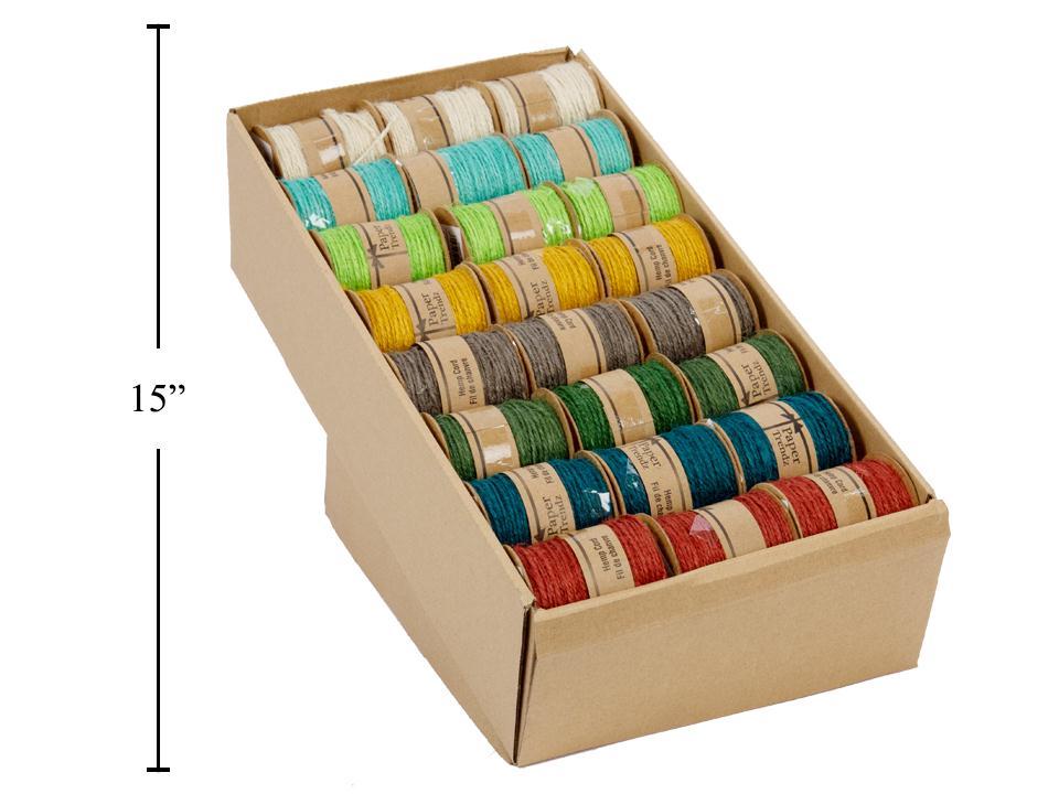 Hemp Cord Ribbon, 33 ft, 8 Colors