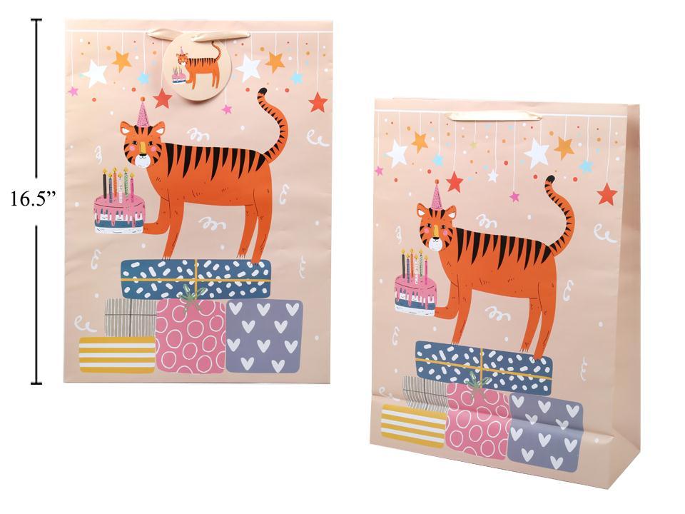 Jumbo Birthday Tiger Gift Bag
