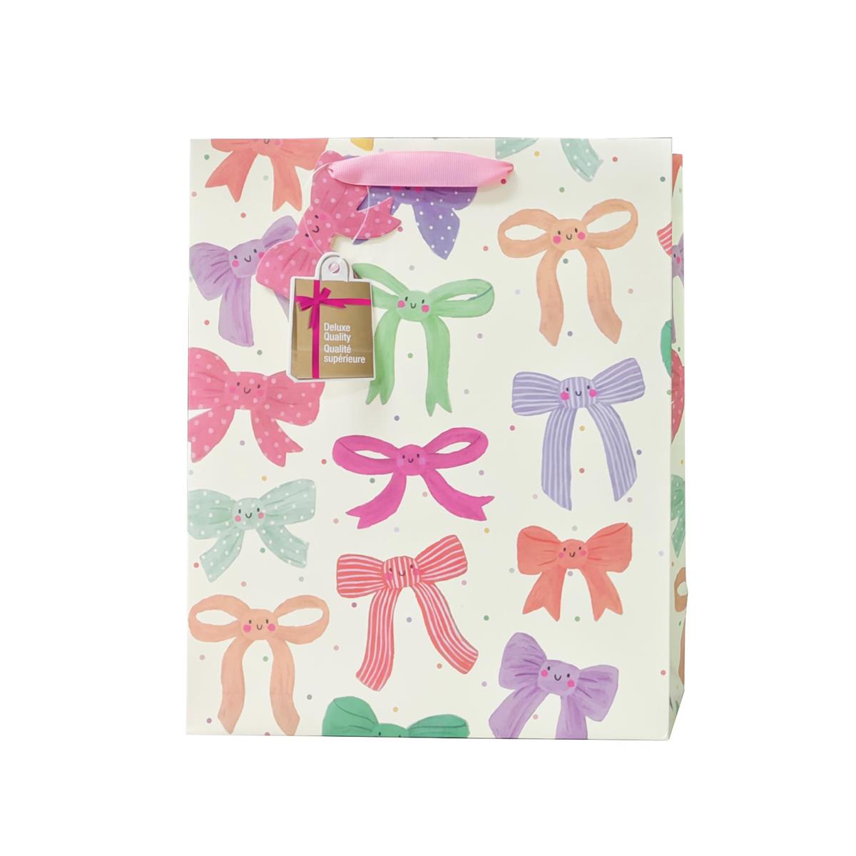 Pastel Bow Gift Bag, Medium