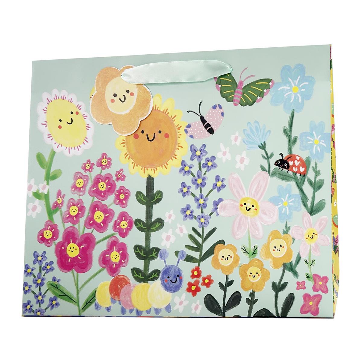 Large Garden Matte Paper Gift Bag
