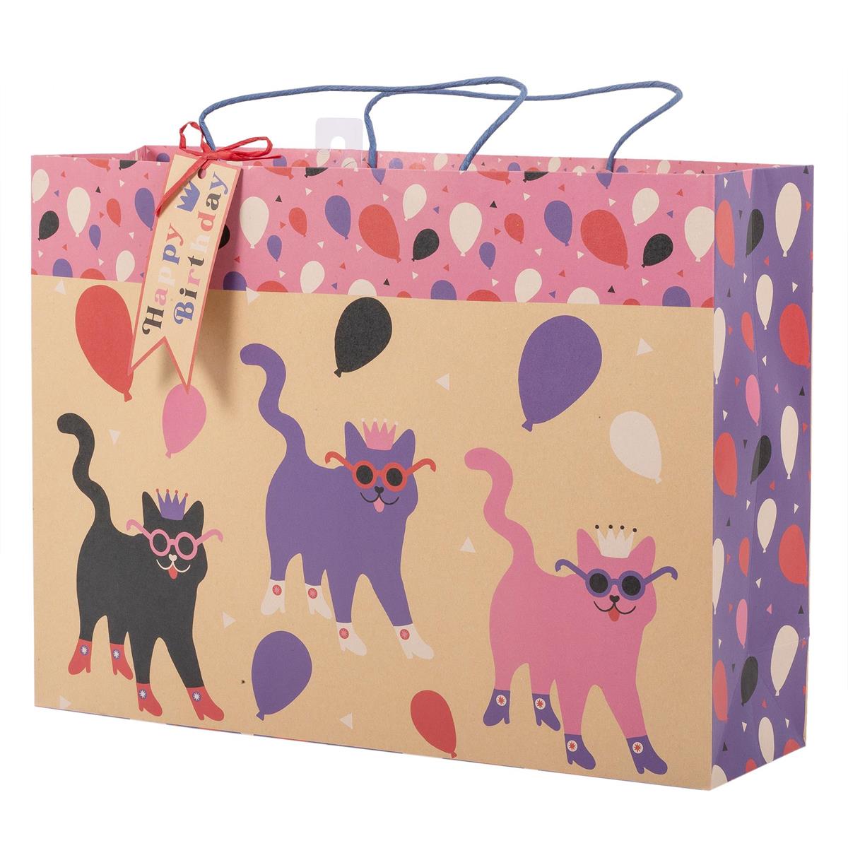 Birthday Cats Jumbo Gift Bag