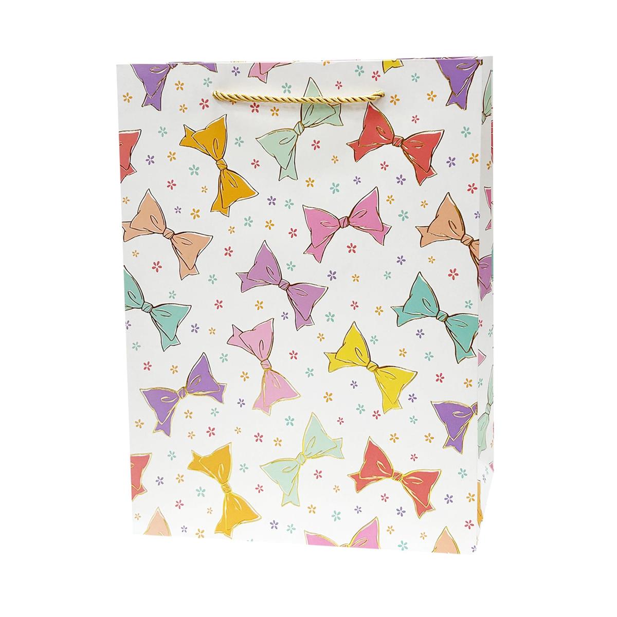 Medium Paper Gift Bag with Colourful Bows