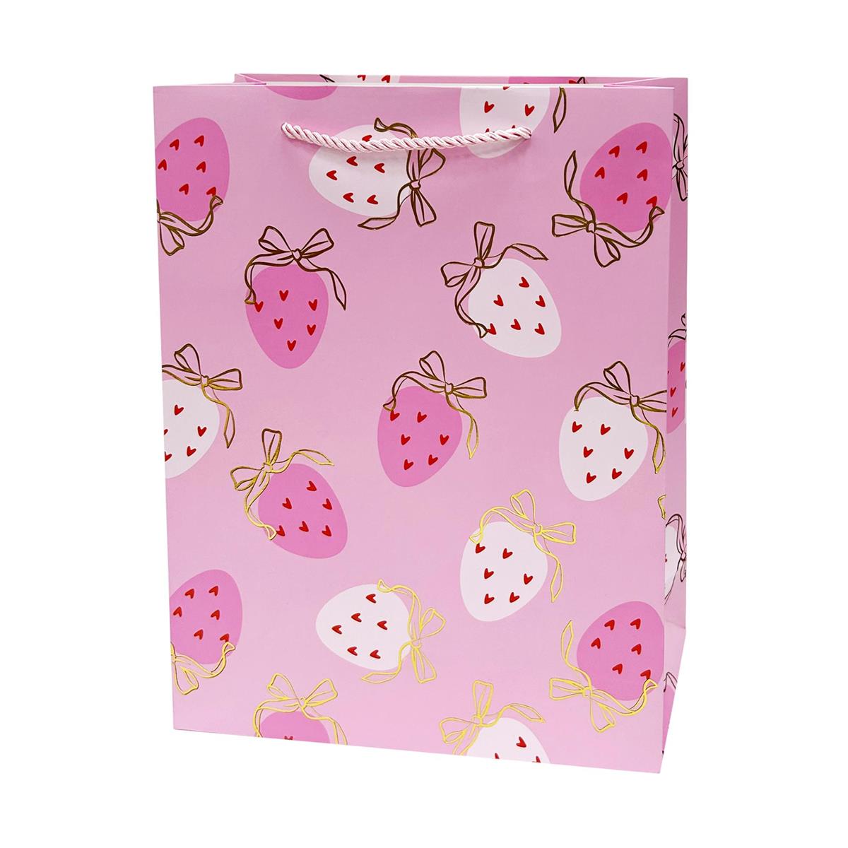 Large Strawberry Paper Gift Bag
