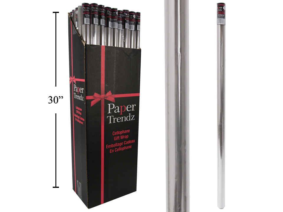 Paper T. 30" X 60" Clear Cellowrap Roll
