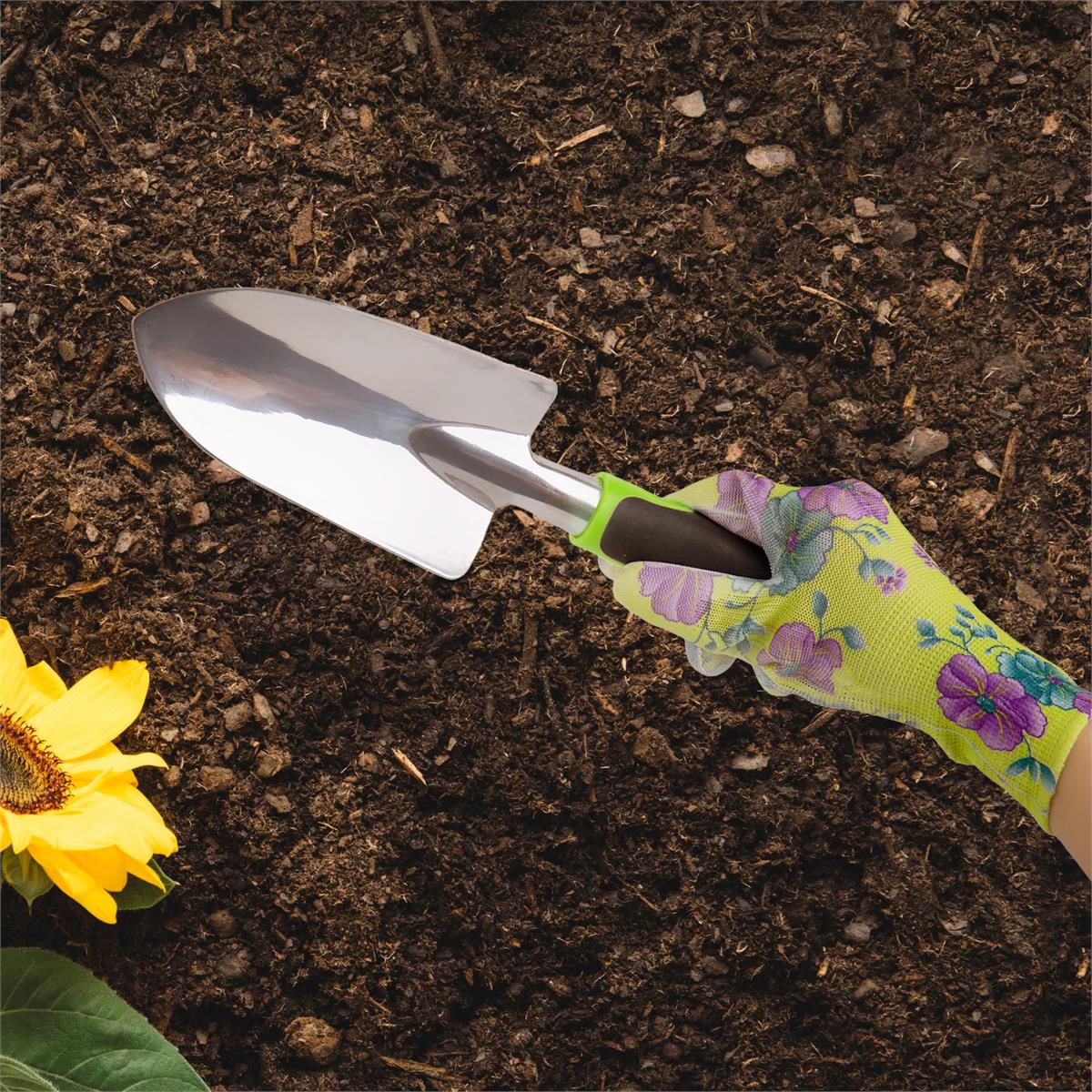 Garden E. 11.5"x3.5" Aluminum Garden Trowel with Plastic Handle