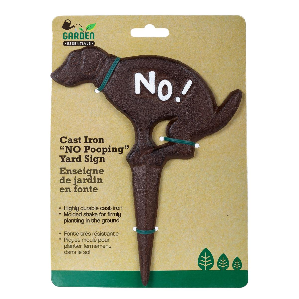 Cast Iron Dog Sign, 8.7"