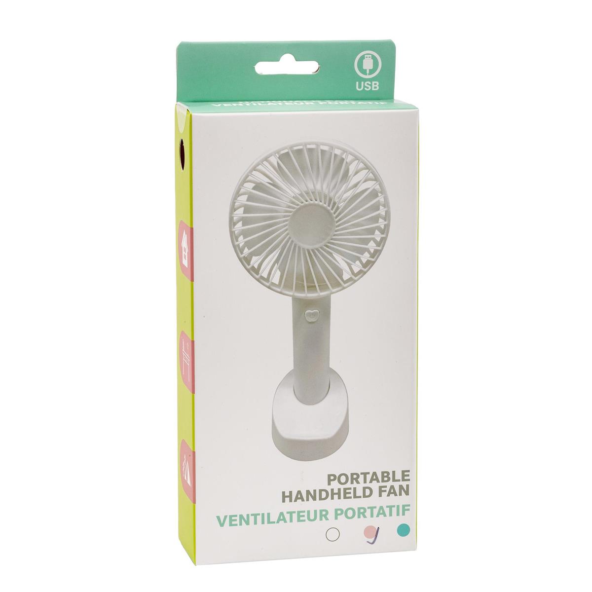 Camping Portable Handheld Fan, USB Rechargeable, 3-pc.
