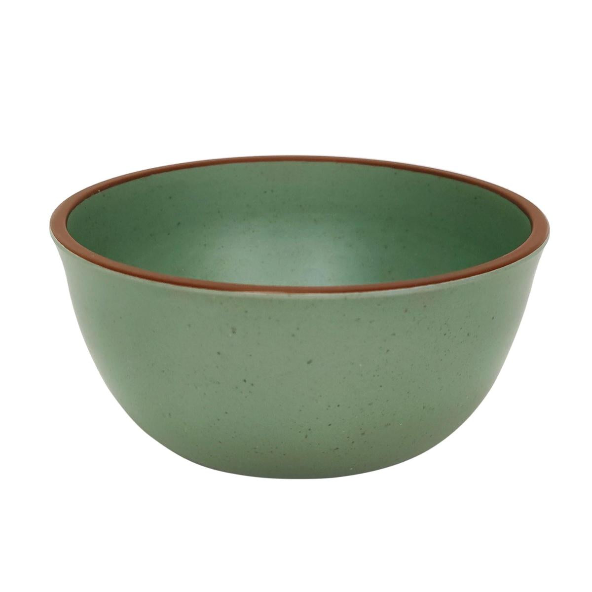 Luciano 6" Bamboo Fiber Bowl with Color Rim