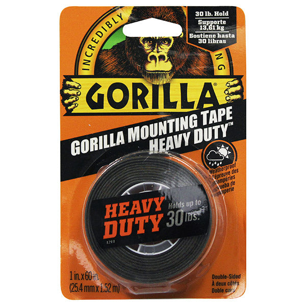 Heavy Duty Gorilla Mounting Tape with 30lbs Capacity
