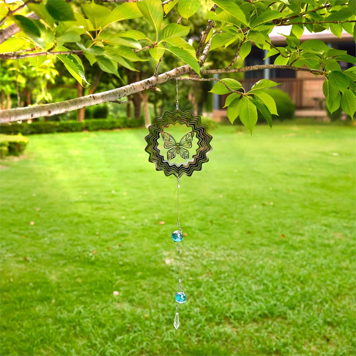 Country G. Stainless Steel Wind Spinner, 6"x22"