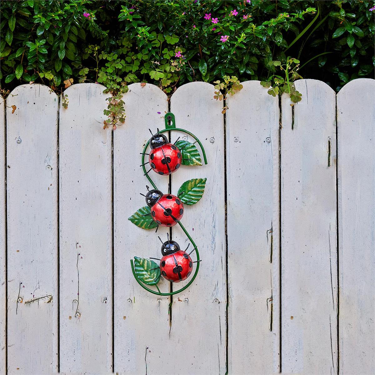 Metal Ladybug Wall Decor, 11.5"